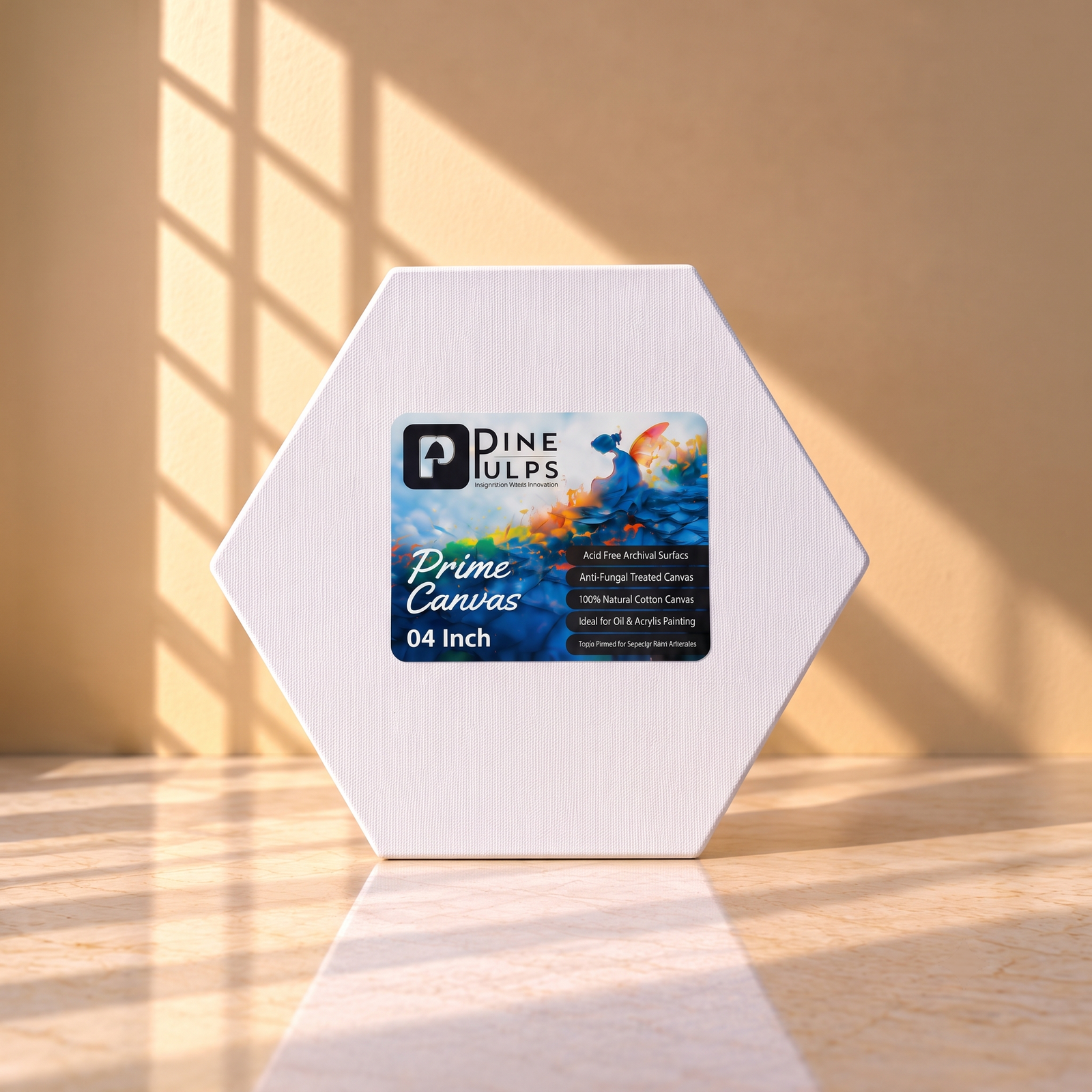 Hexagon canvas board
